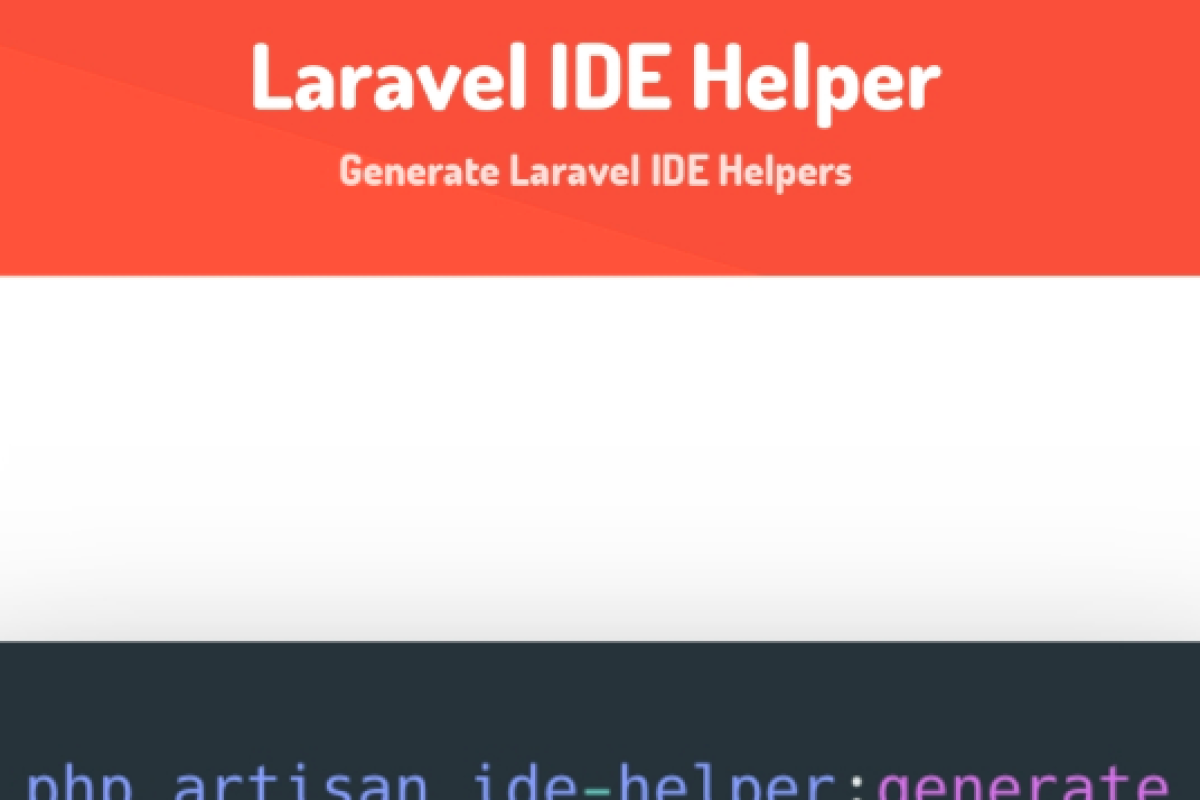 Laravel IDE Helper Generator كل حاجة عن
